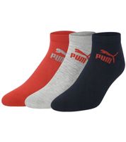 18 Pairs of PUMA Cotton Socks, Simple Sneaker Socks, Short Socks, Cotton Socks, Stockings 701213401 4689 Black/Gray, Red, and Dark Blue