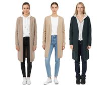 Kuschelige ESPRIT Damen Cardigan-Strickjacke Herbst-Jacke Woll-Jacke Beige, Hell-Beige oder Dunkel-Grün