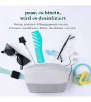 2er Pack Tragbare HoMedics UV-Desinfektionstasche wiederaufladbarer Hygienebeutel Sparpack SAN-B100GY-EU Grau