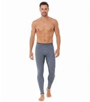 Pantalon de performance respirant TOPTEX PRO pour homme avec legging HydroTherm intégré, caleçon long, certifié OEKO-TEX Standard 100, bleu chiné