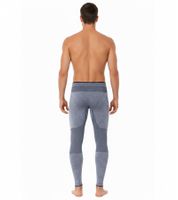 Pantalon de performance respirant TOPTEX PRO pour homme avec legging HydroTherm intégré, caleçon long, certifié OEKO-TEX Standard 100, bleu chiné