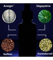 Sérum capillaire Biotinol (lot de 2) pour des cheveux plus épais et plus forts. Lutte contre la chute des cheveux. Testé cliniquement. Alternative au minoxidil. Soin capillaire non testé sur les animaux. 2 x 30 ml Noir/Blanc