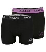 Pack de 6 calzoncillos bóxer Kappa para hombre con letras y logotipo 351K1JW ADM Negro/Violeta