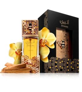 Lattafa Atheeri Women's Eau de Parfum: Elegant Body Fragrance with Fresh Passion Fruit and a Touch of Dewdrops, 100ml Gold