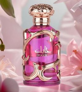 Lattafa Habik Women's Eau de Parfum, Floral-Fruitful Fragrance, Body Perfume, 100ml, Rose Gold