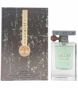 Lattafa Atlas Unisex Eau de Parfum Aquatische Noten mit holziger Basis Körper-Parfüm 55ml Grau