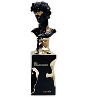 Seductive Lattafa His Confession Men's Eau de Parfum Elegant Body Fragrance 100ml Black/Gold