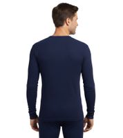Warmhaltendes TOPTEX PRO Herren Thermo Langarm-Unterhemd mit ThermoTherm Winter Sport-Shirt mit OEKO-TEX Standard 100 Arbeits-Shirt Navy oder Schwarz