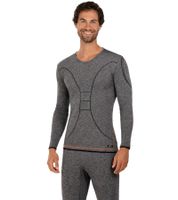 Practical TOPTEX PRO Men's Functional Shirt with HydroTherm Short Sleeve, Sports Shirt with OEKO-TEX Standard 100, Work Shirt, Heathered Blue or Gray