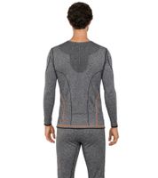 Practical TOPTEX PRO Men's Functional Shirt with HydroTherm Short Sleeve, Sports Shirt with OEKO-TEX Standard 100, Work Shirt, Heathered Blue or Gray