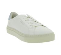 Baskets basses vegan FLAMINGOS LIFE Hampton Court pour homme, fabriquées au Portugal, blanc/bleu clair