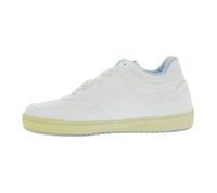 Baskets basses FLAMINGOS LIFE RETRO 90s pour homme, style urbain durable, fabriquées en Espagne, blanches et bleues.