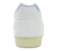 Baskets basses FLAMINGOS LIFE RETRO 90s pour homme, style urbain durable, fabriquées en Espagne, blanches et bleues.