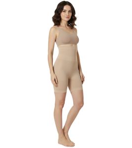 SLEEX Pantaloncini Modellanti a Vita Alta Super Contenitivi da Donna, Pantaloncini Modellanti, Body Shaper 44022-002 Beige