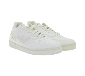 Baskets basses FLAMINGOS LIFE RETRO années 90 pour femmes, style urbain durable, fabriquées en Espagne, blanches.