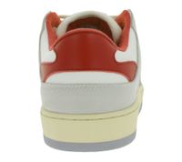 Baskets basses vegan SALINE pour femmes de Flamingos Life, fabriquées au Portugal, coloris gris/blanc/rouge