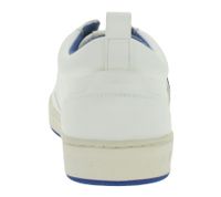 Baskets basses vegan Roland V10 pour homme, fabriquées en Espagne, blanc cassé/bleu, éco-responsables et durables