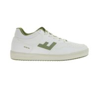 Baskets basses FLAMINGOS LIFE RETRO années 90 pour femmes et hommes, style urbain durable, fabriquées en Espagne, coloris blanc cassé/vert olive