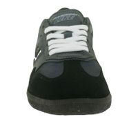 Baskets basses vegan FLAMINGOS LIFE Burela Slim pour femme et homme, fabriquées au Portugal, gris foncé/noir