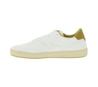 Baskets basses vegan FLAMINGOS LIFE Stadium pour homme et femme, beige/marron, fabriquées en Espagne.