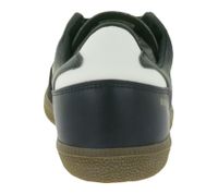 Baskets basses vegan FLAMINGOS LIFE Burela Slim pour femme et homme, noires, fabriquées au Portugal