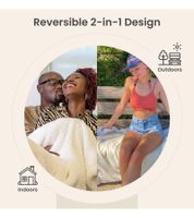 Confezione da 2 coperte reversibili in pile Sherpa Everlasting Comfort Plush, 127 x 165 cm, blu, nero, bordeaux e bianco neve