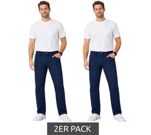 Confezione da 2 eleganti jeans chino da uomo Pierre Cardin, pantaloni in denim e cotone I22PI4565 blu