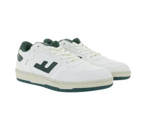 Baskets basses unisexes durables FLAMINGOS LIFE SALINE, véganes, fabriquées au Portugal, pour tous les jours, blanc crème/vert