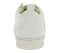 Baskets basses vegan FLAMINGOS LIFE Roland V10 pour femme et homme, fabriquées en Espagne, couleur blanc cassé.
