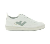 Baskets basses vegan FLAMINGOS LIFE Roland V10 pour femme et homme, coloris blanc cassé/gris, fabriquées en Espagne.
