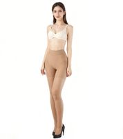 figurformende SLEEX Damen Shapewear-Strumpfhose 30 DEN semi-transparent Miederstrumpfhose 44030-006 Beige