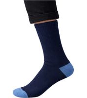 3 Pairs of SCOTCH & SODA Men's Terry Crew Socks, Everyday Socks, Cotton Socks, Size 41-46, Business Socks SS43491 in Navy/Blue/Light Blue or Dark Gray/Gray/White