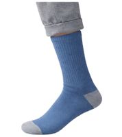 3 Pairs of SCOTCH & SODA Men's Terry Crew Socks, Everyday Socks, Cotton Socks, Size 41-46, Business Socks SS43491 in Navy/Blue/Light Blue or Dark Gray/Gray/White