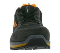 Chaussures de sécurité GARSPORT Kele Low S1P pour homme et femme, semelle en caoutchouc Michelin Arrow HRO, coloris Noir/Gris/Orange (GDS1090017 2099)