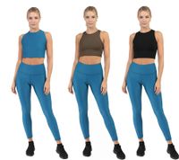 Soutien-gorge de sport SLEEX Lightweights pour femme - Coutures plates - Modèle 44053 - Bleu, Beige ou Noir