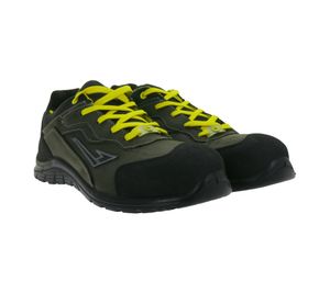 Scarpe antinfortunistiche ESD GARSPORT G1Pro Low S3S da uomo e da donna con suola in PU Cyclone, scarpe da lavoro con lacci MGDS1050028 2543 Grigio scuro/Nero/Giallo