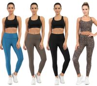Sustainable SLEEX Lightweights Soft Leggings Women's Sports Pants with Flat Seams Training Pants 44051 Blue, Brown, Black, or Leopard Brown