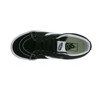 Baskets montantes VANS SK-8 Mid Reissue pour femme, en cuir véritable, style rétro, idéales pour le skate, semelle gaufrée en caoutchouc VN0A391F6BT Noir/Blanc