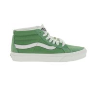 Sneakers VANS SK-8 Mid Reissure in vera pelle da donna e uomo, modello mid-top in stile old-school, scarpe da skate, suola waffle in gomma VN0A391FV0N Verde/Bianco