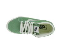 Sneakers VANS SK-8 Mid Reissure in vera pelle da donna e uomo, modello mid-top in stile old-school, scarpe da skate, suola waffle in gomma VN0A391FV0N Verde/Bianco