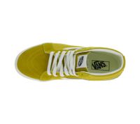 Sneakers VANS SK-8 Mid Reissure da donna e uomo in vera pelle, modello mid-top dal design old-school, scarpe da skate, suola waffle in gomma VN0A391FV0N Giallo/Bianco