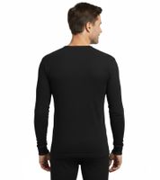3er Sparpack warmhaltendes TOPTEX PRO Herren Thermo Langarm-Unterhemd mit ThermoTherm Winter Sport-Shirt mit OEKO-TEX Standard 100 Arbeits-Shirt Navy oder Schwarz