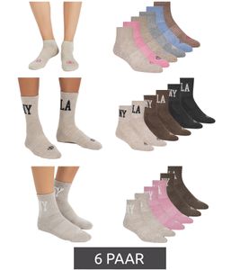 6 Paar SCOTCH & SODA für Damen oder Herren 1/2-Frottee Quarter-Crew-Socken Alltags-Socken Business-Socken in Beige/Bunt