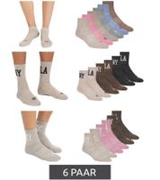 6 Paar SCOTCH & SODA für Damen oder Herren 1/2-Frottee Quarter-Crew-Socken Alltags-Socken Business-Socken in Beige/Bunt