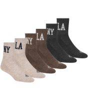 6 Paar SCOTCH & SODA für Damen oder Herren 1/2-Frottee Quarter-Crew-Socken Alltags-Socken Business-Socken in Beige/Bunt