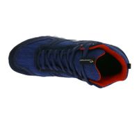 Zapatos de seguridad GARSPORT Monza 2.0 Mid 1 S1PS para hombre y mujer con suela de goma Michelin Heritage EVA/HRO, botas de trabajo de piel auténtica, GDS1090023 2426 Azul