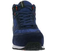 Zapatos de seguridad GARSPORT Monza 2.0 Mid 1 S1PS para hombre y mujer con suela de goma Michelin Heritage EVA/HRO, botas de trabajo de piel auténtica, GDS1090023 2426 Azul
