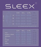 Canotta modellante sottoseno da donna SLEEX ad alta compressione 44044-001 Nero