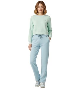 Comfortable KangaROOS women's jogging pants with side pockets, cotton sweatpants, blue