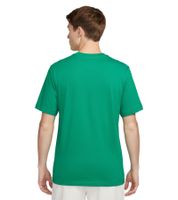 NIKE Men's Fitness T-Shirt with Large Print, Cotton Short-Sleeve Shirt FQ5929-324 Green